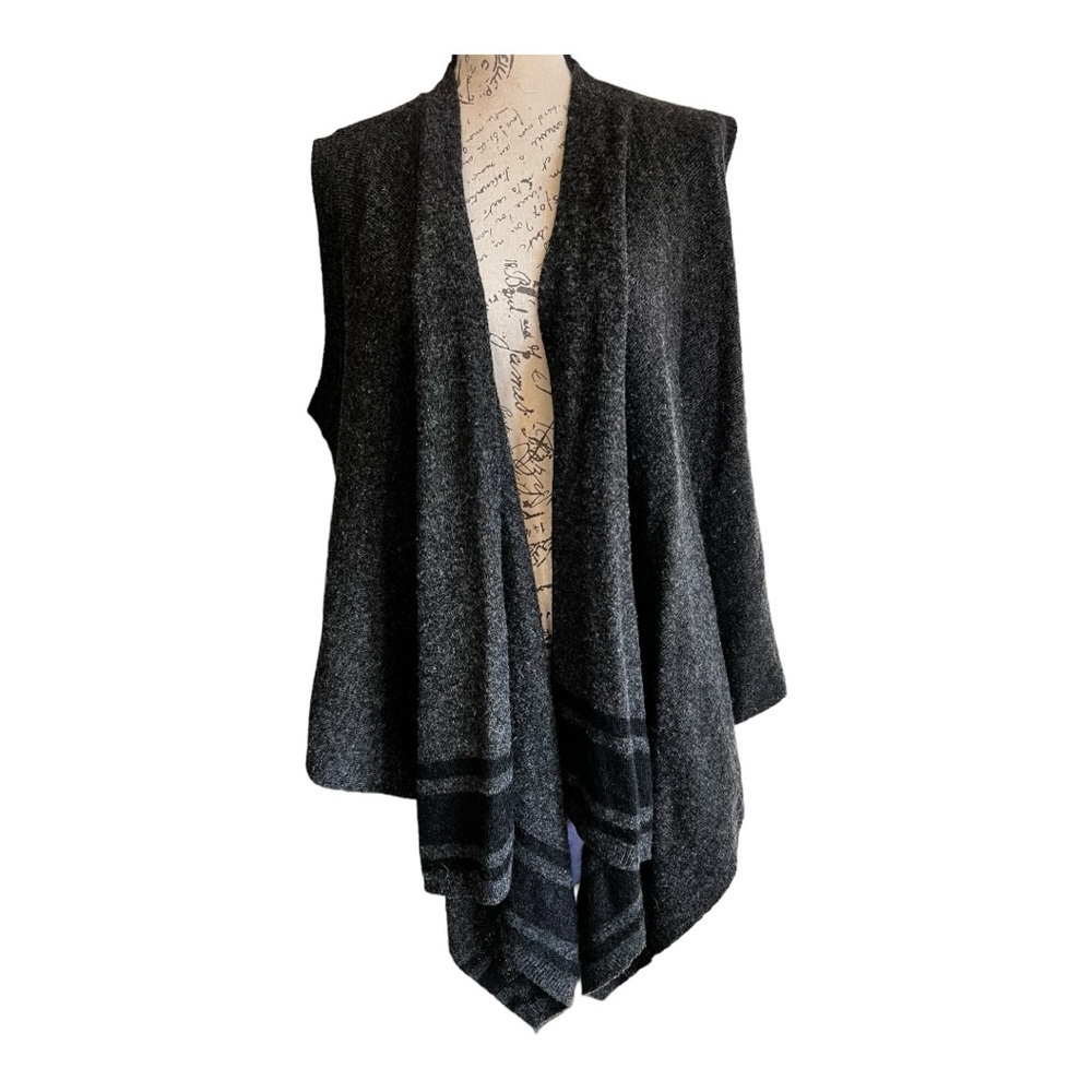 Banana Republic wool Open Front Cardigan Sweater Sleeveless Womens Size M